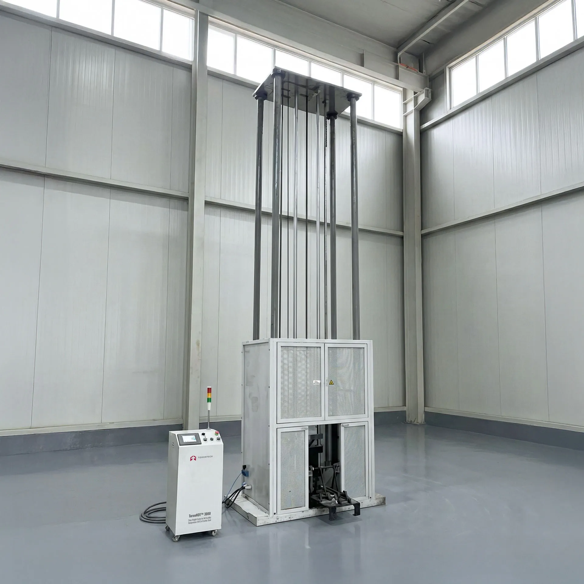 Drop Tower – Drop Weight Tester for Nil-Ductility Temperature (NDT) of Ferritic Steel ToronNDT™ 3000