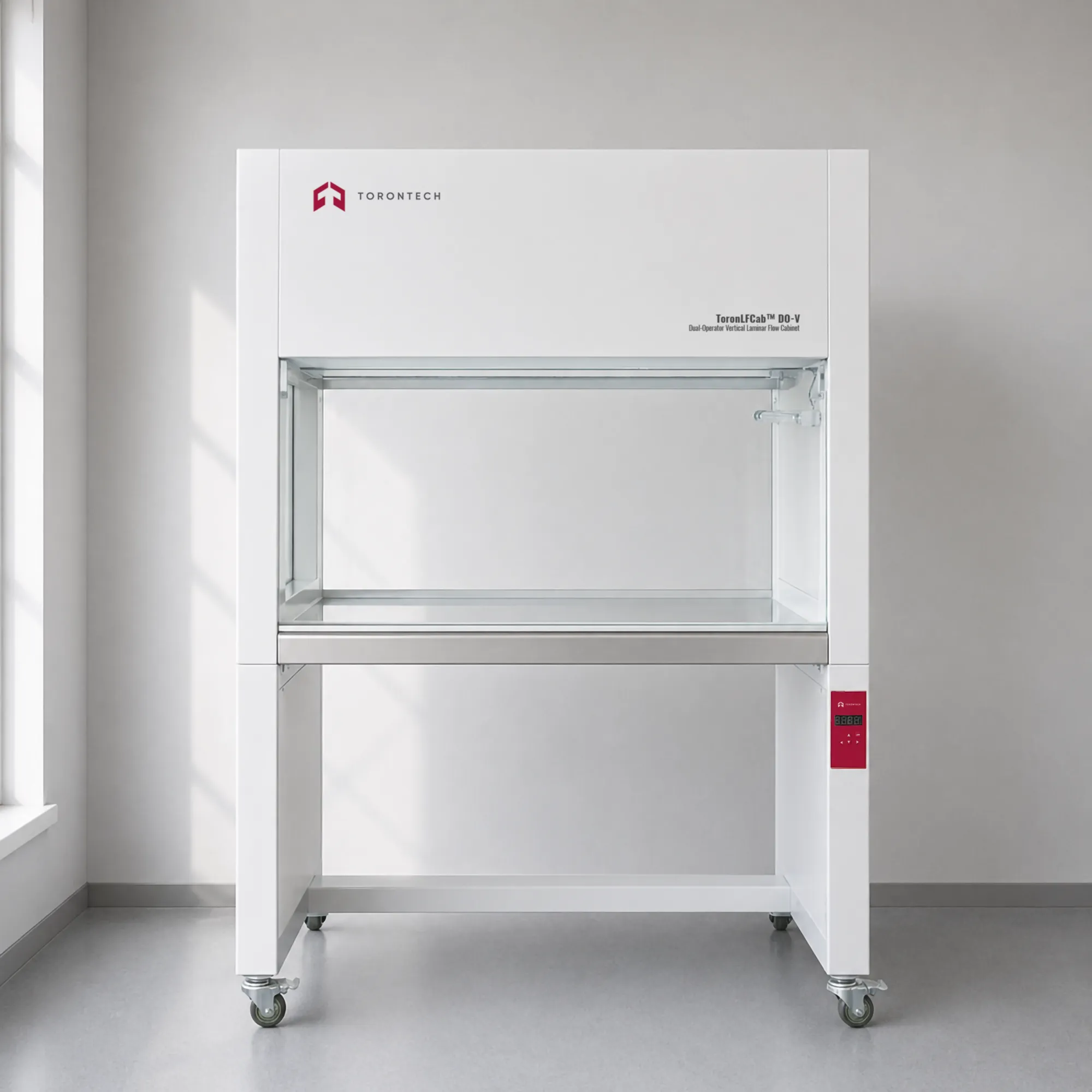 Dual-Operator Vertical Laminar Flow Cabinet