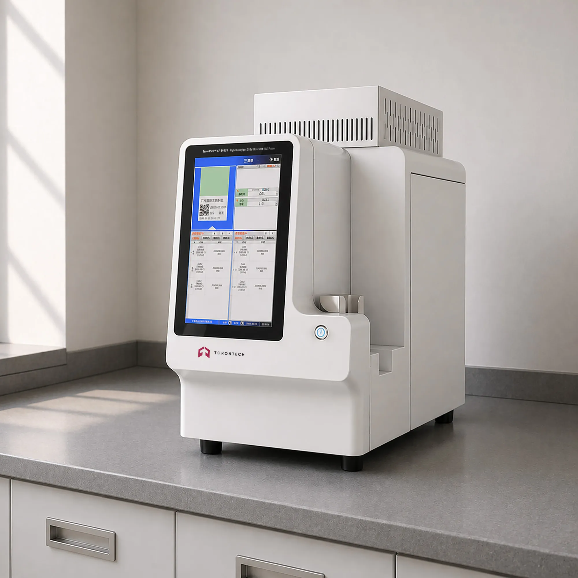 High Throughput Slide Ultraviolet (UV) Printer