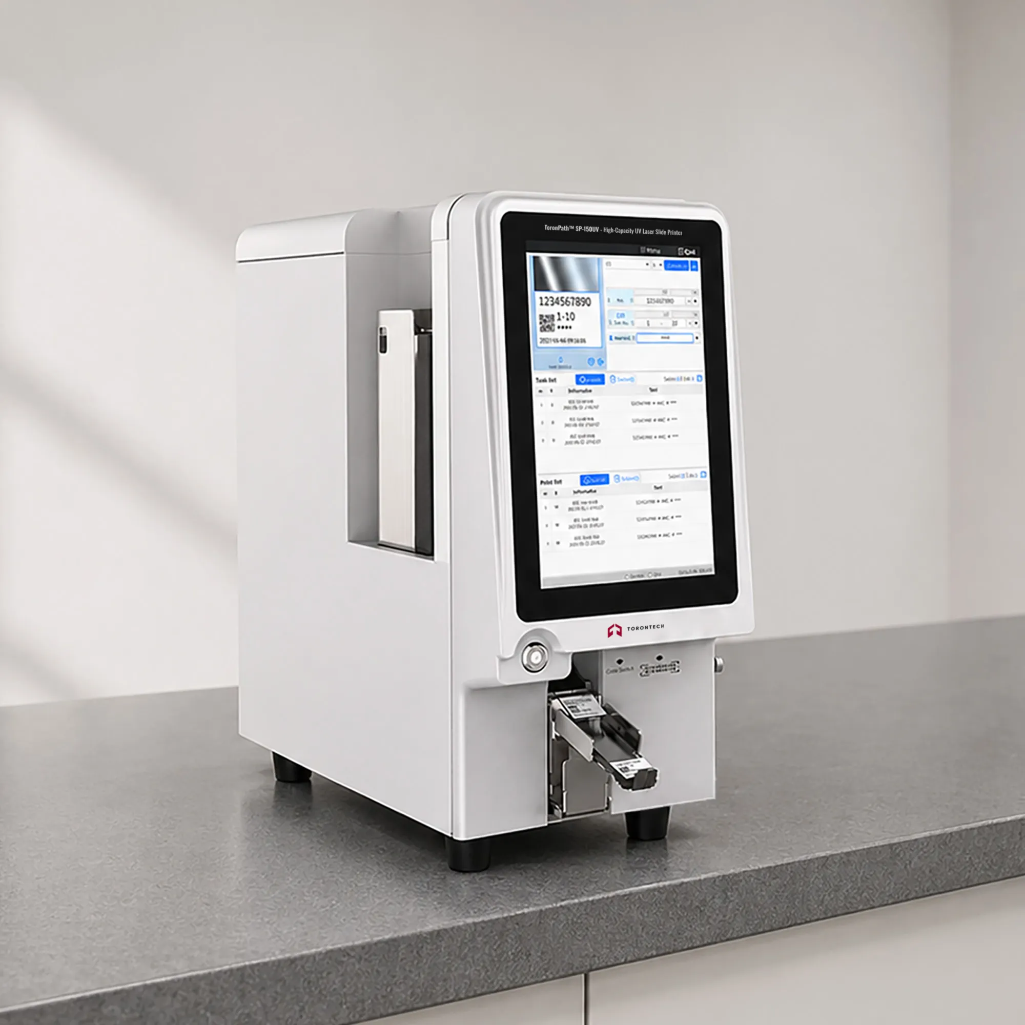 High-Capacity UV Laser Slide Printer