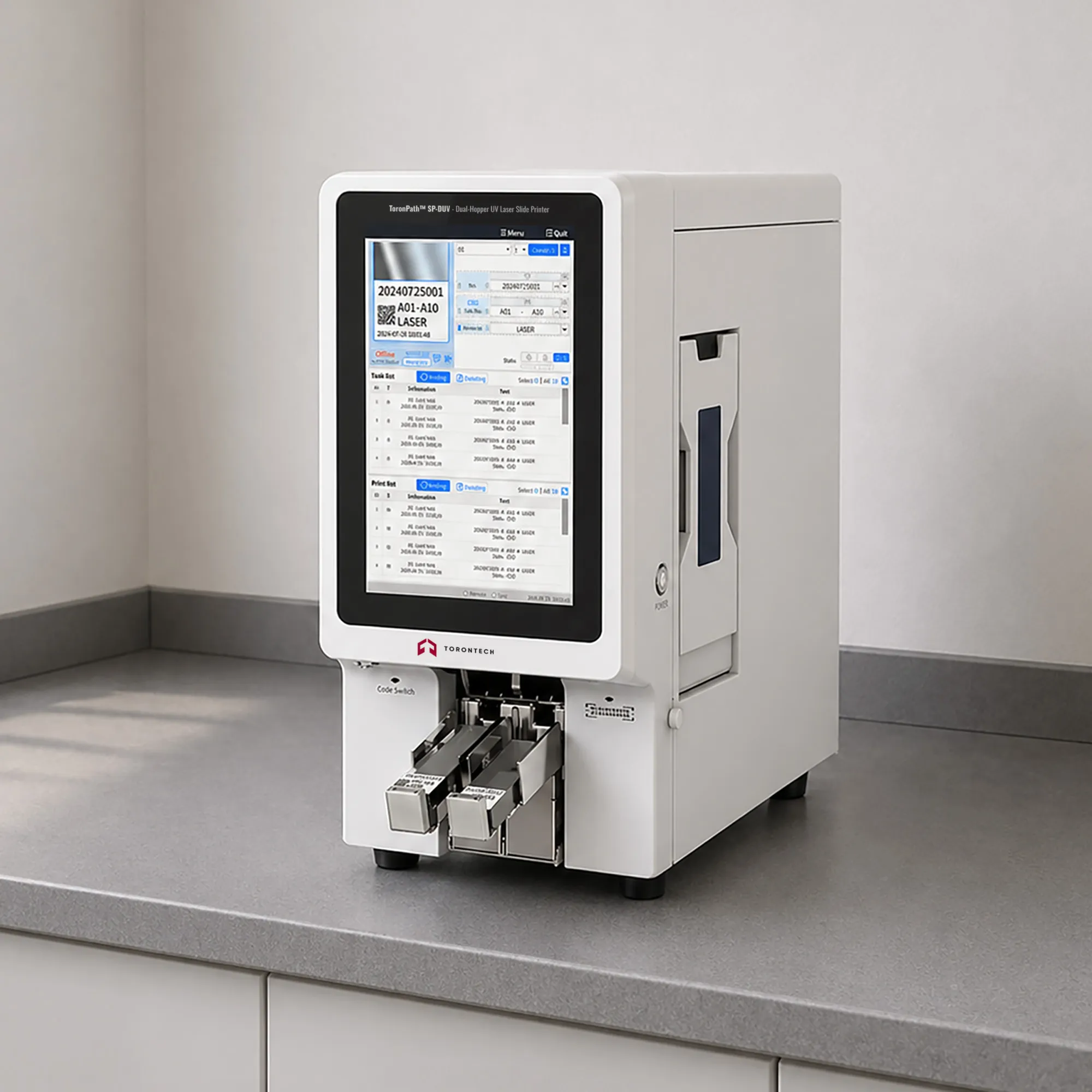Dual-Hopper UV Laser Slide Printer