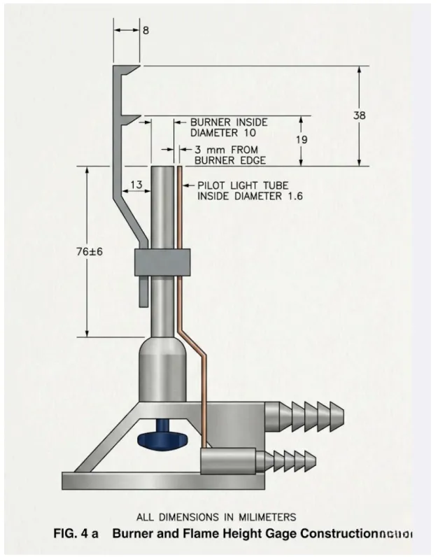 Textile Vertical Burning Tester