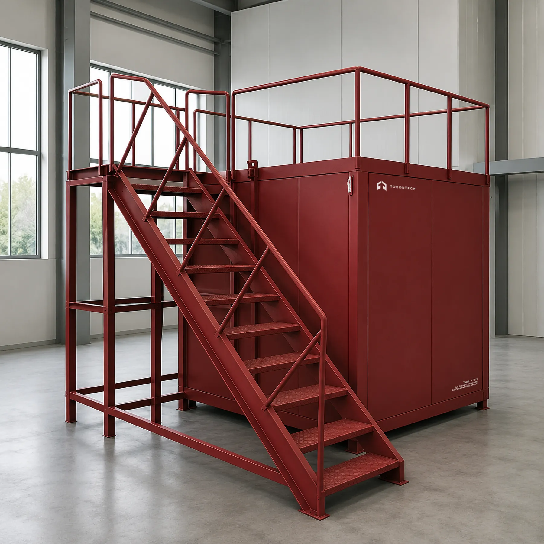 Steel Structure Fire Retardant Coating Small Sample Fire Resistance Test Furnace
