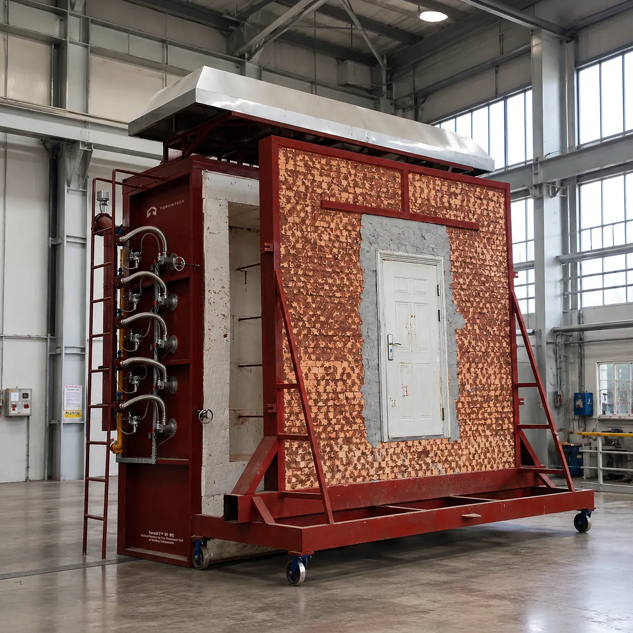 Vertical Furnace for Fire Resistance Test of Building Components