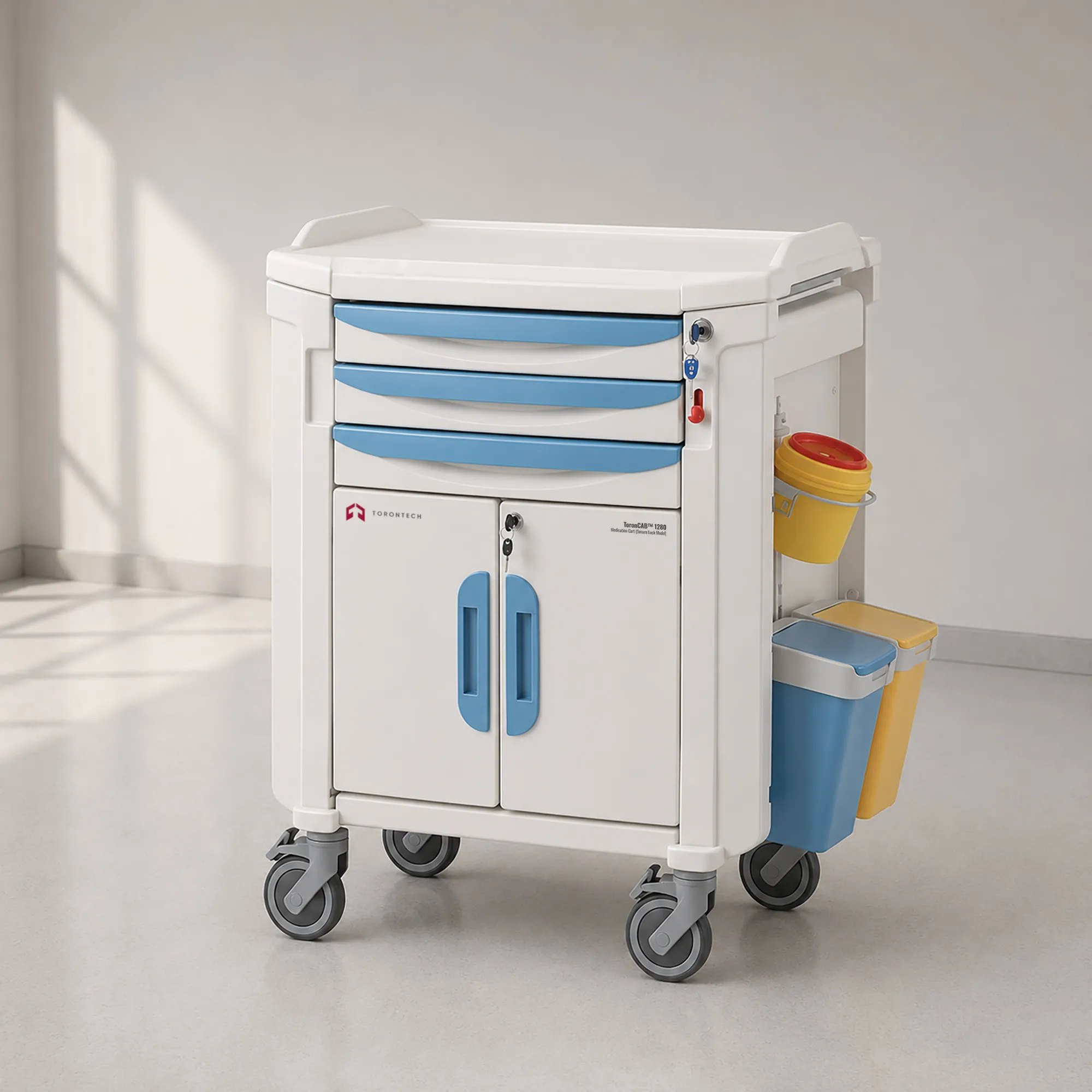 Medication Cart (Secure Lock Model)
