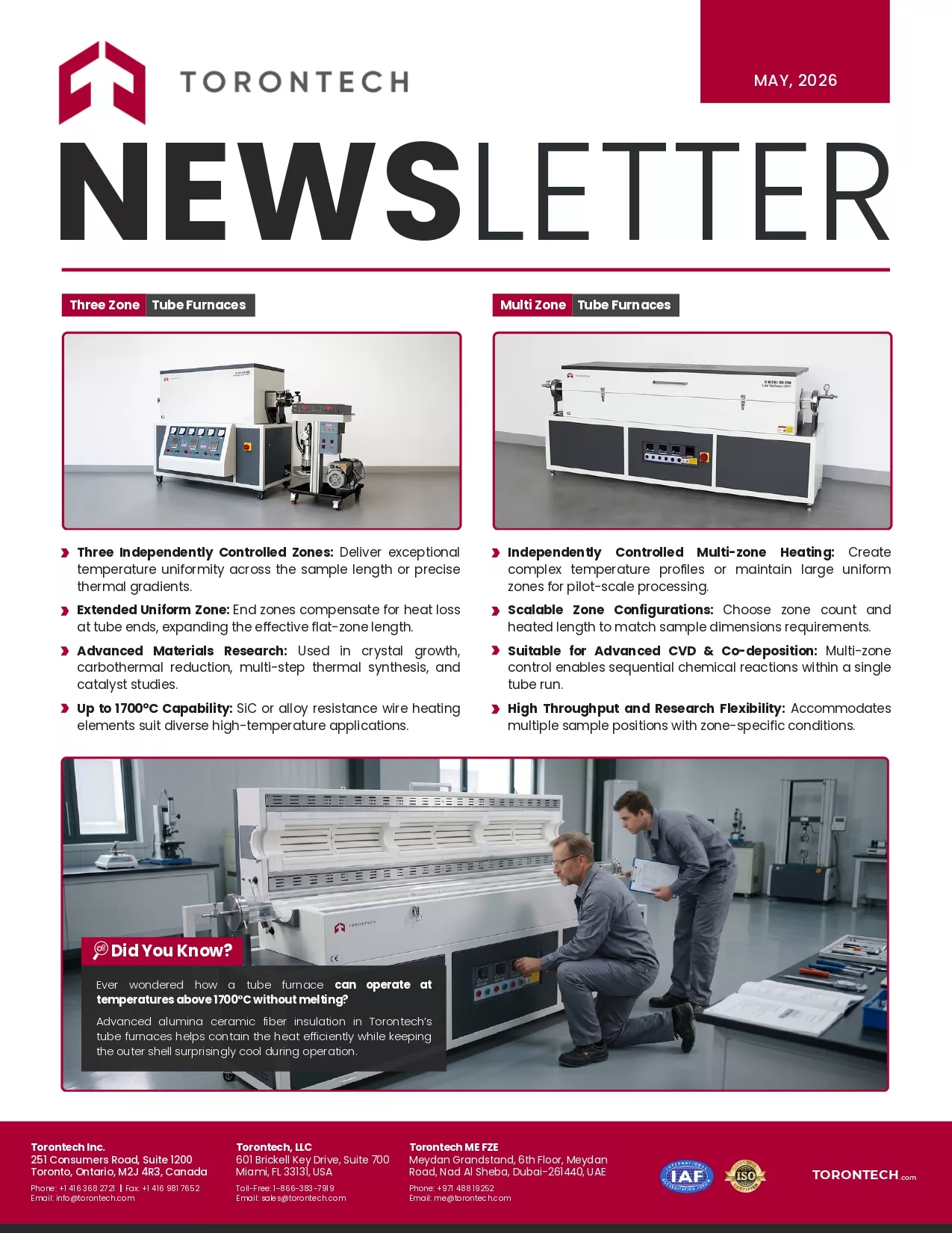 Tube Furnaces for Precise High Temperature Processing