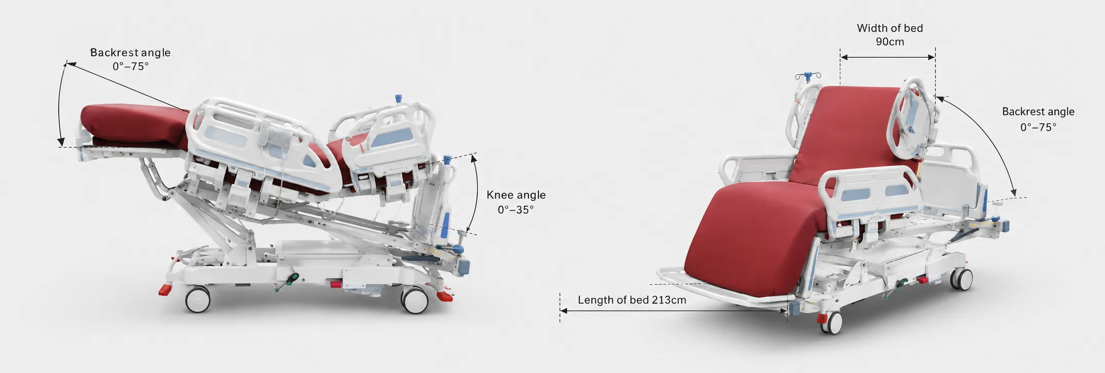 Electric Hospital Bed (Multi-Function) - ToronCare™ 1091