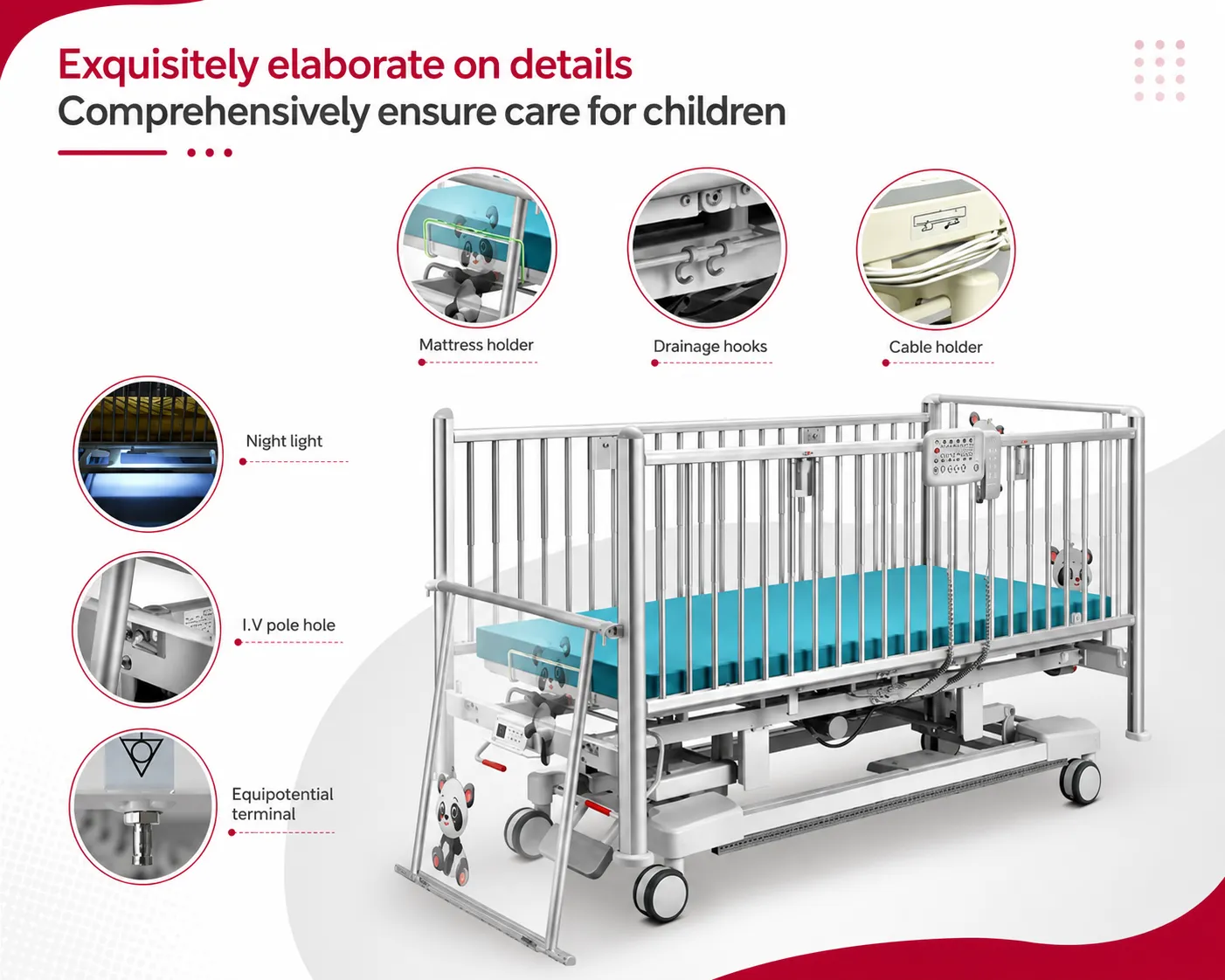 Pediatric Hospital Bed - ToronCare™ 6100