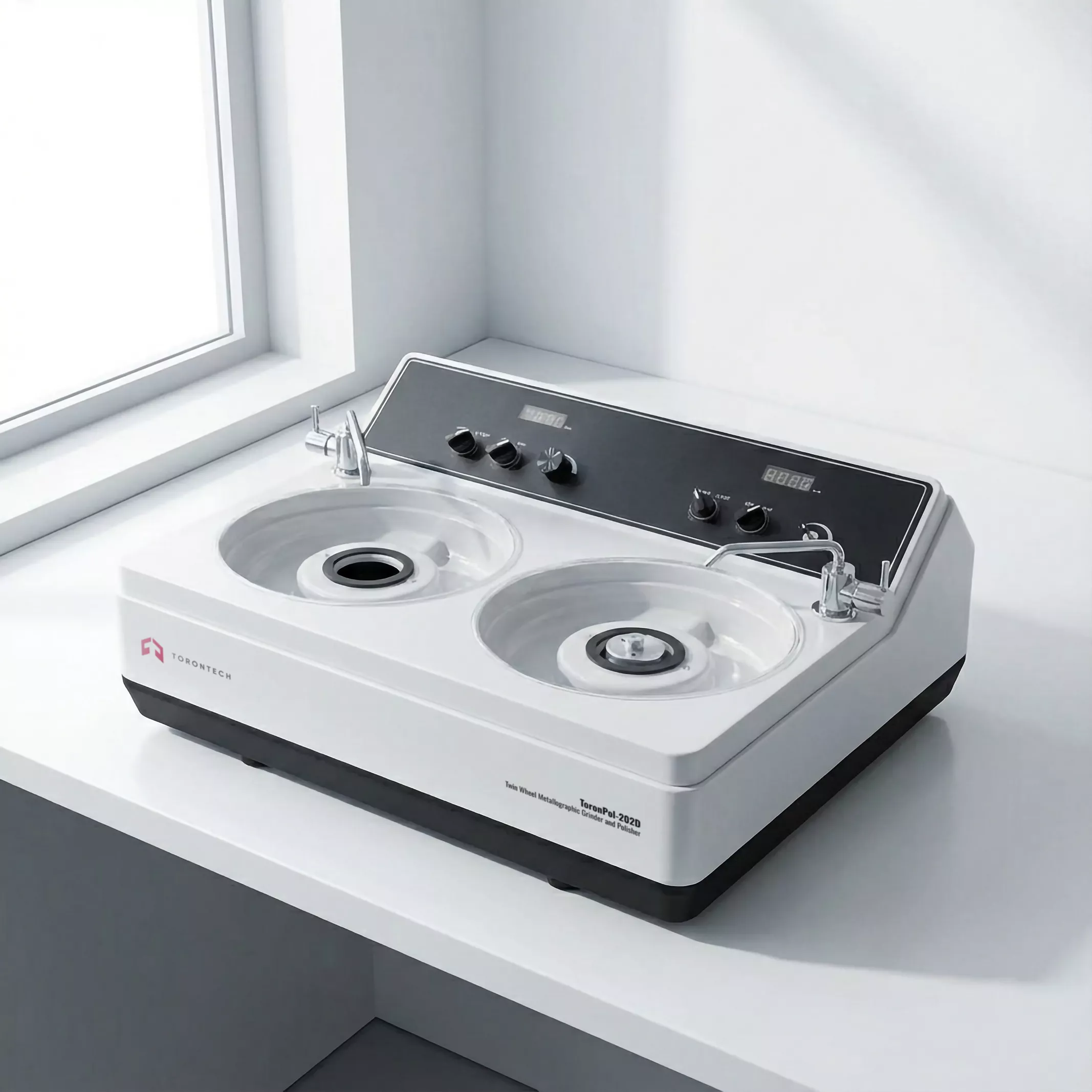 Twin Wheel  Metallographic Grinder & Polisher ToronPol™ - 202D/252D/302D Series - With Individual Wheel Speeds