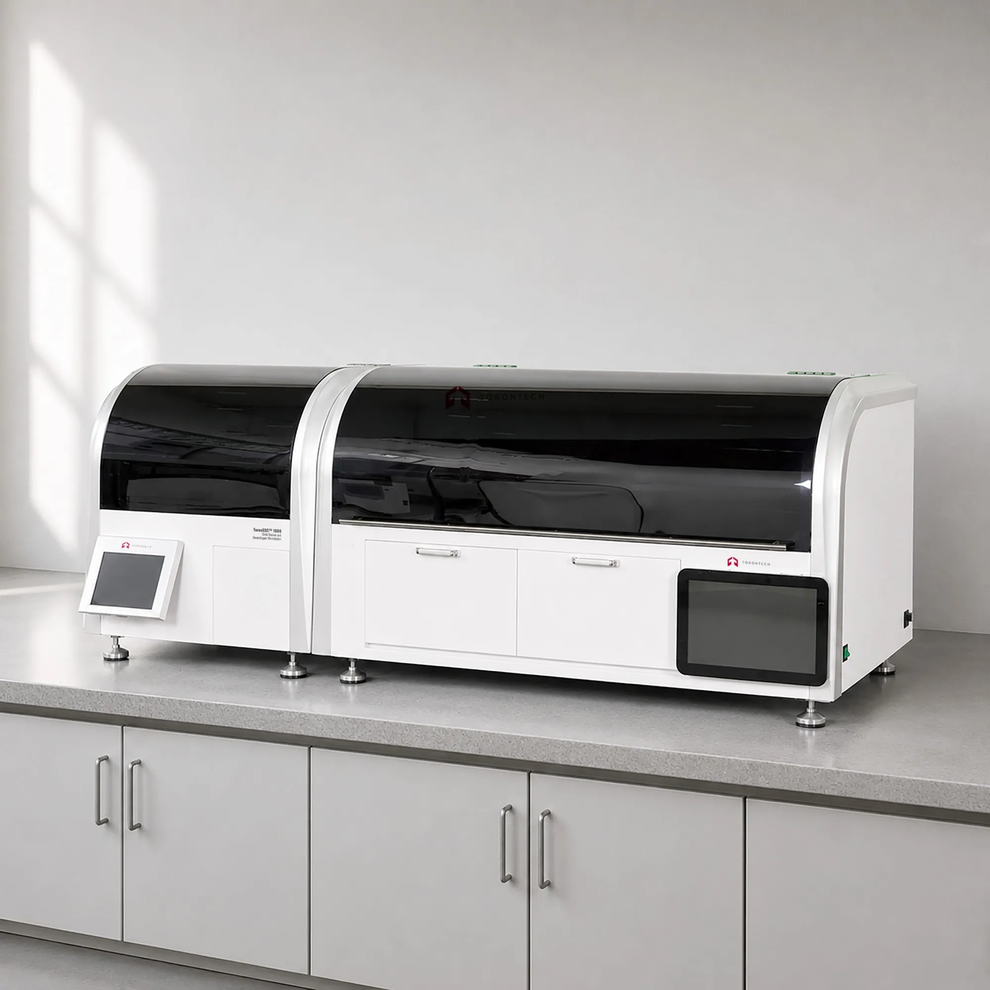 Slide Stainer and Coverslipper Workstation