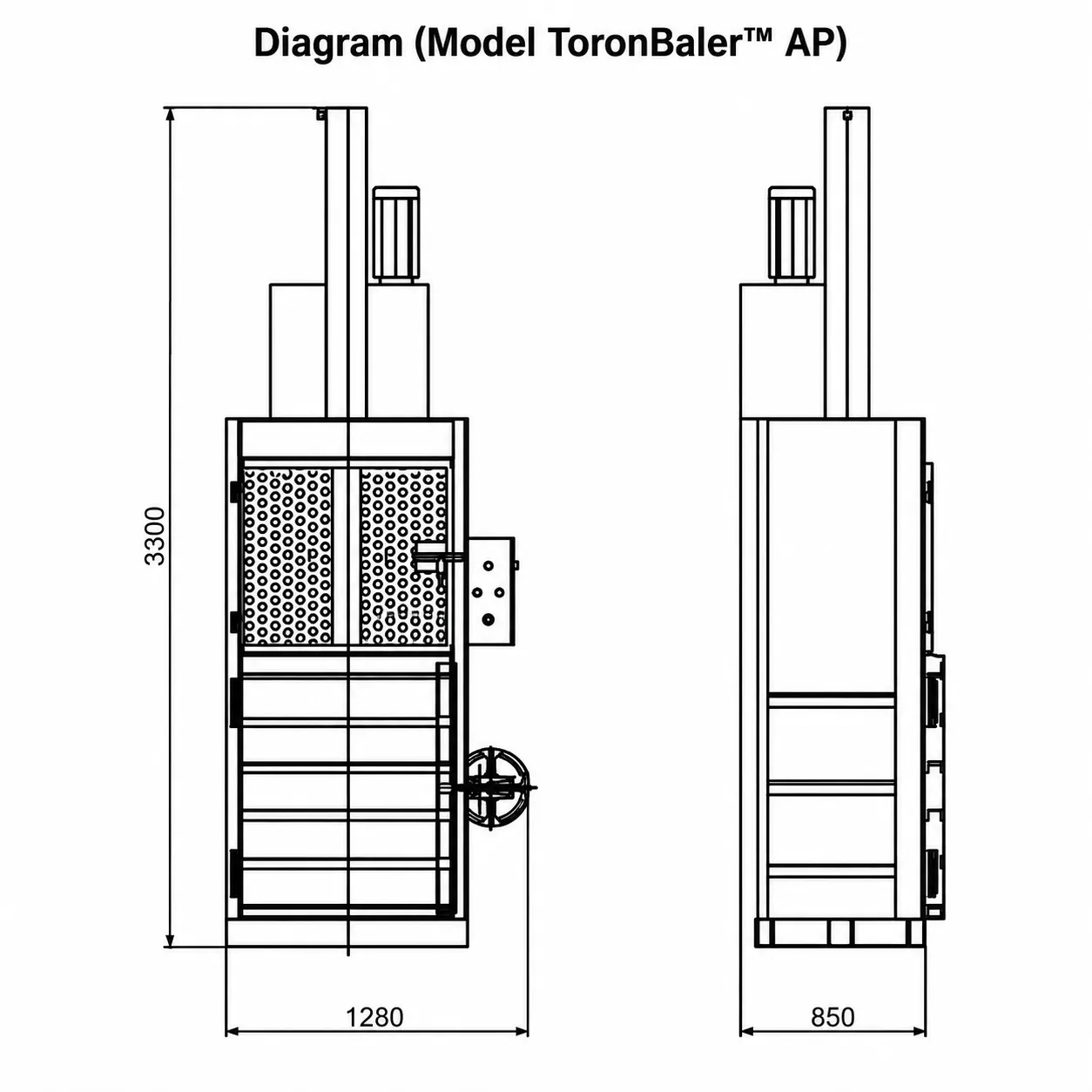 Aluminum Can & PET Bottle Baler