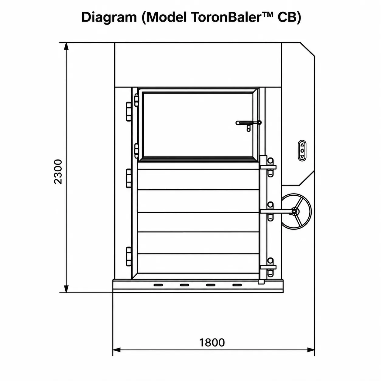 Low-Profile Cardboard Baler
