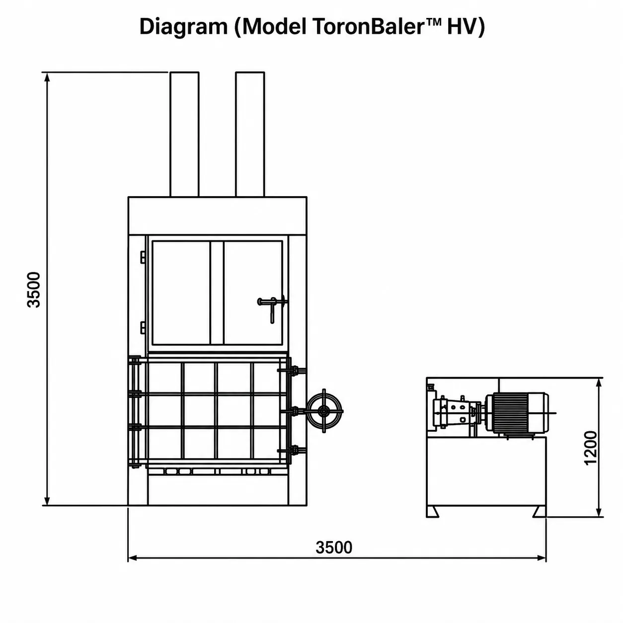 Heavy-Duty Vertical Baler