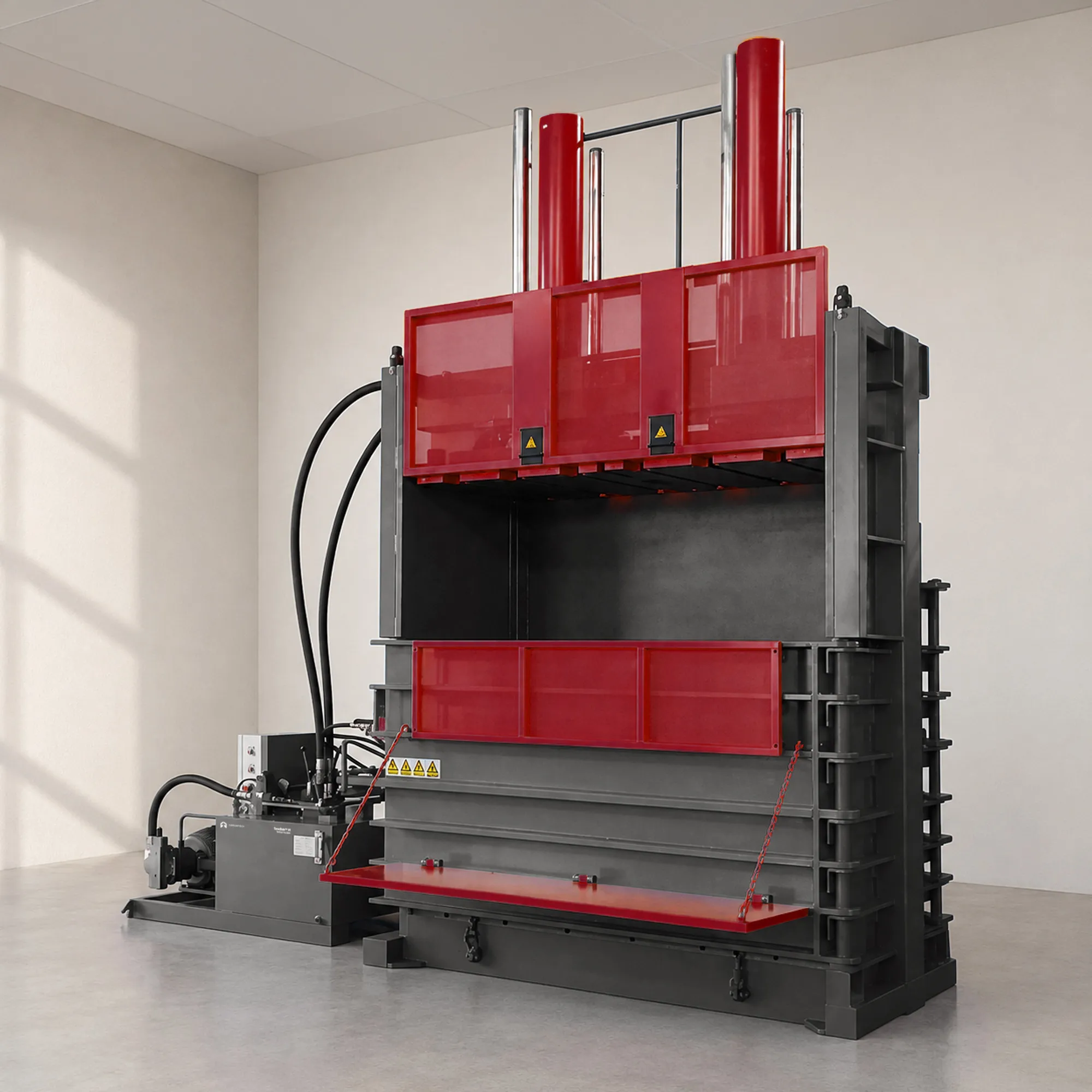 Vertical Tire Baler