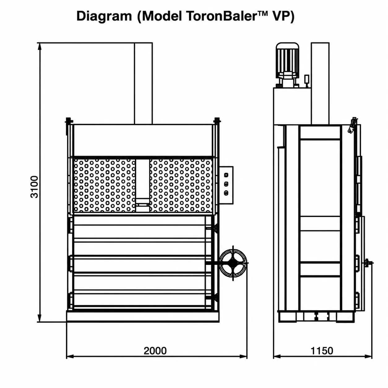 Vertical Plastic Film Baler