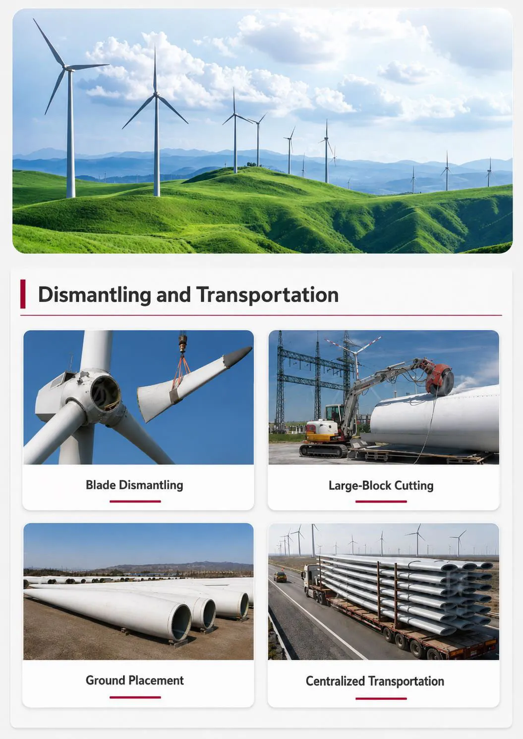 Wind Turbine Blade Recycling System