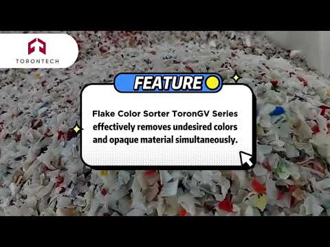 Preview image for the video "Flake Color Sorter ToronGV Series - Optical Sorting Solutions for Plastic Waste Recycling".