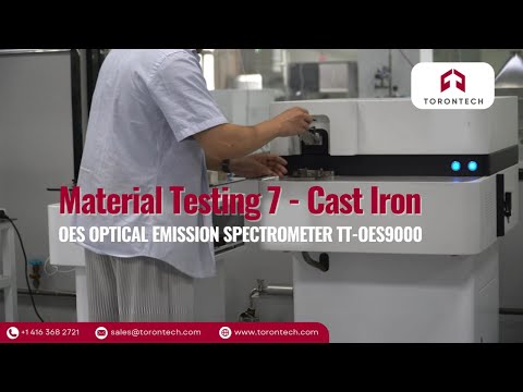 Preview image for the video "#7 Material Test: Cast Iron - OES Optical Emission Spectrometer TT-OES9000 | Torontech".