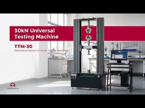 Preview image for the video "Universal Testing Machine TTM-30 30kN (Plastic Tensile Test) | Torontech".
