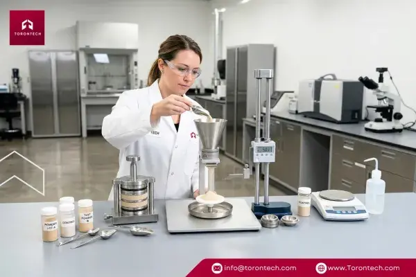 Solve Powder Clogs: Angle of Repose vs Shear Cell Testing