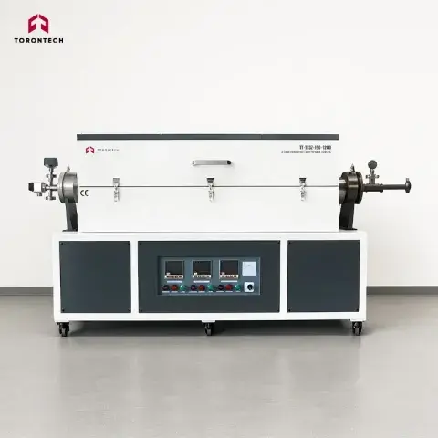 3-Zone Horizontal Tube Furnace 1200°C – TT-TF3Z-150-1200