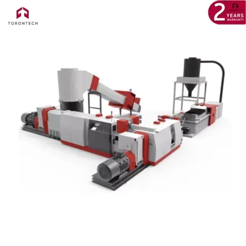 Double Stage Cutter Compactor Pelletizing Line
