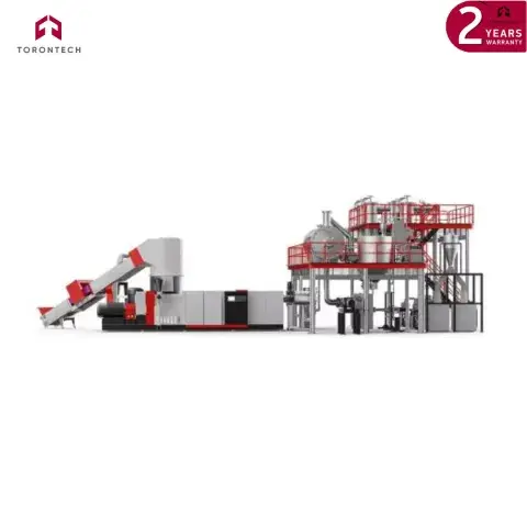 Pet Plastic Recycling Machine Line With Polymerization System