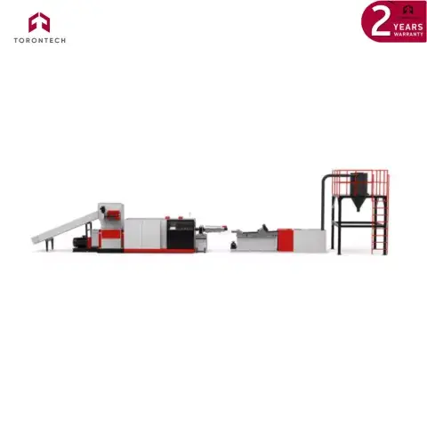 Single Screw Extrusion Line for Shredding and Pelletizing