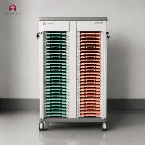Two Rows Slide Tray Cabinet