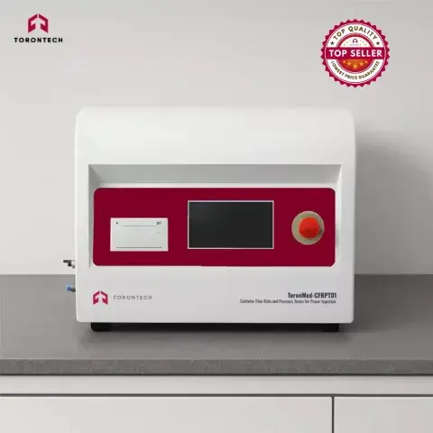 Catheter Flow Rate and Pressure Tester for Power Injection