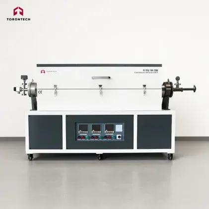 3-Zone Horizontal Tube Furnace 1200°C – TT-TF3Z-150-1200