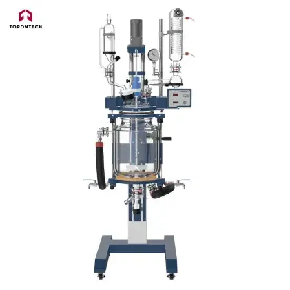 Lifting Jacketed Glass Reactor