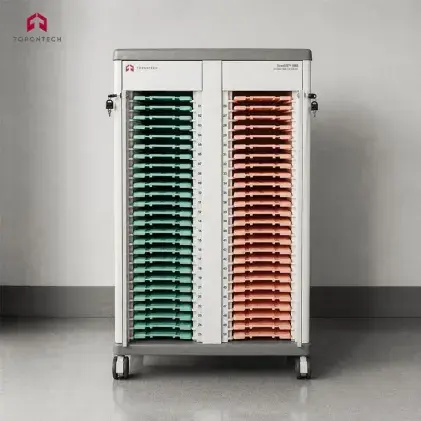 Two Rows Slide Tray Cabinet