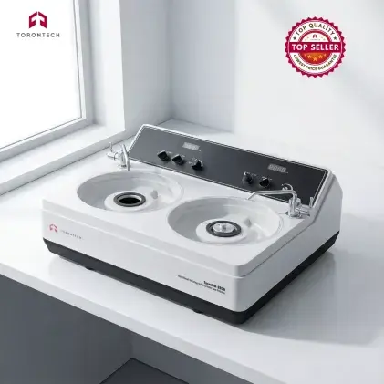 Twin Wheel Metallographic Grinder &amp; Polisher ToronPol-202D/252D/302D Series - With Individual Wheel Speeds