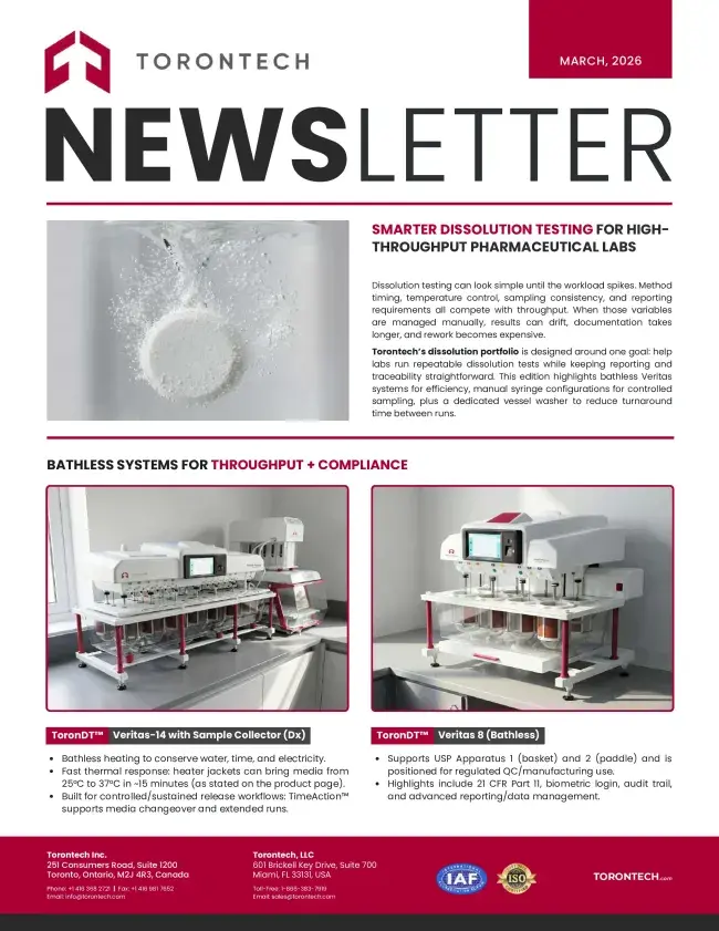 Smarter Dissolution Testing for High Throughput Pharmaceutical Labs