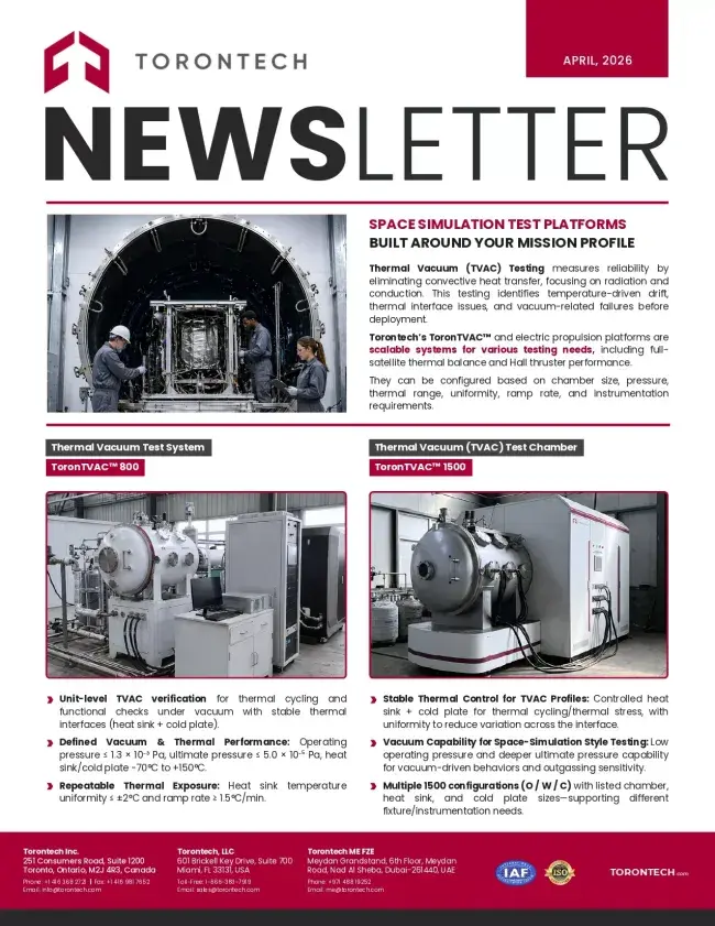Space Simulation Test Platforms Built Around Your Mission Profile
